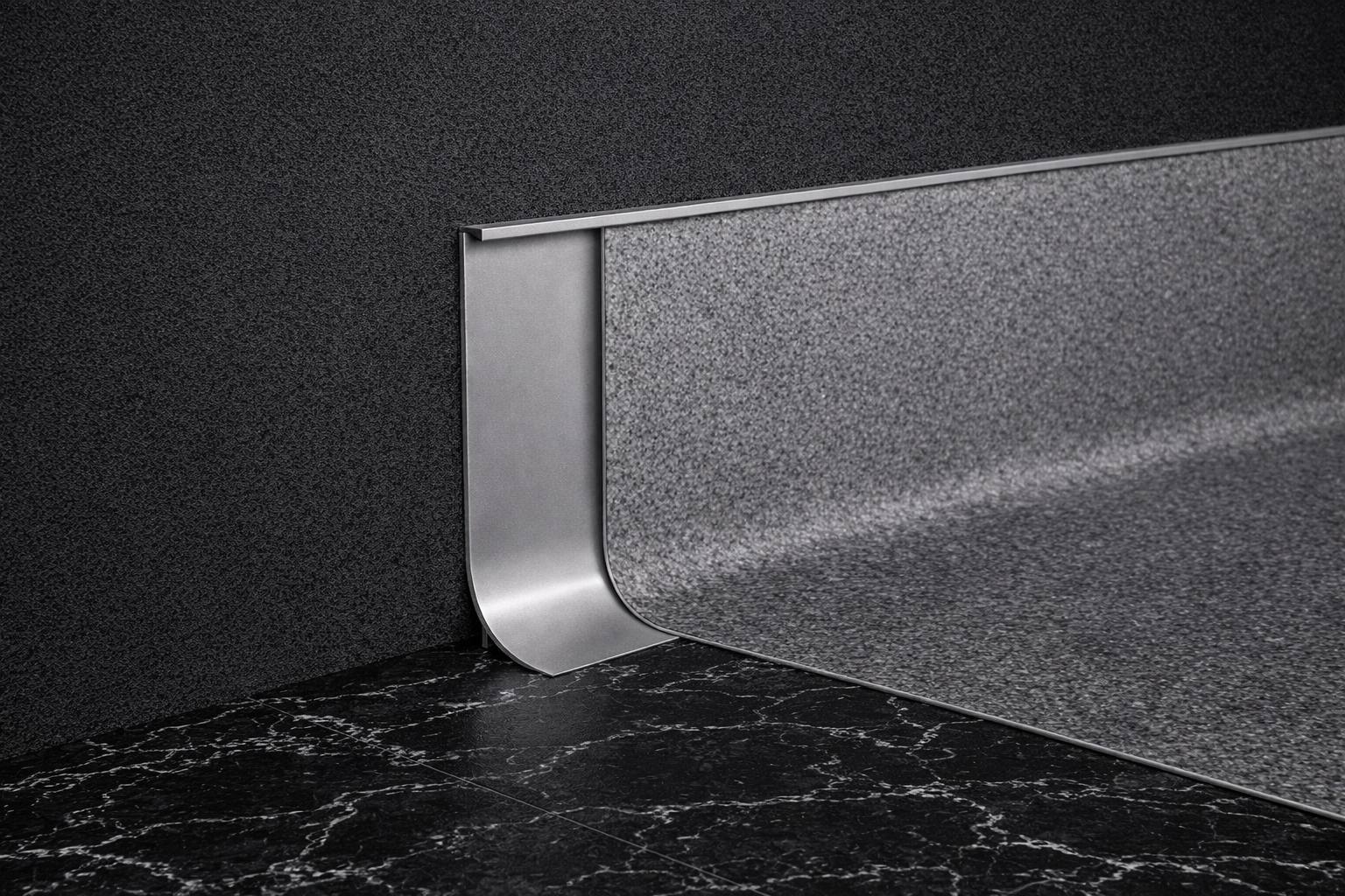 Коннелюрный алюминиевый плинтус Fezard ALP-K100