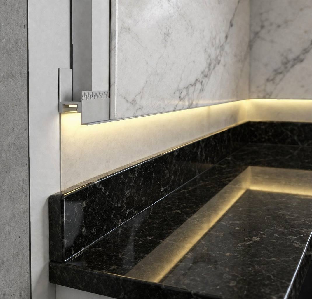 Алюминиевый плинтус Fezard ALP-G30/15