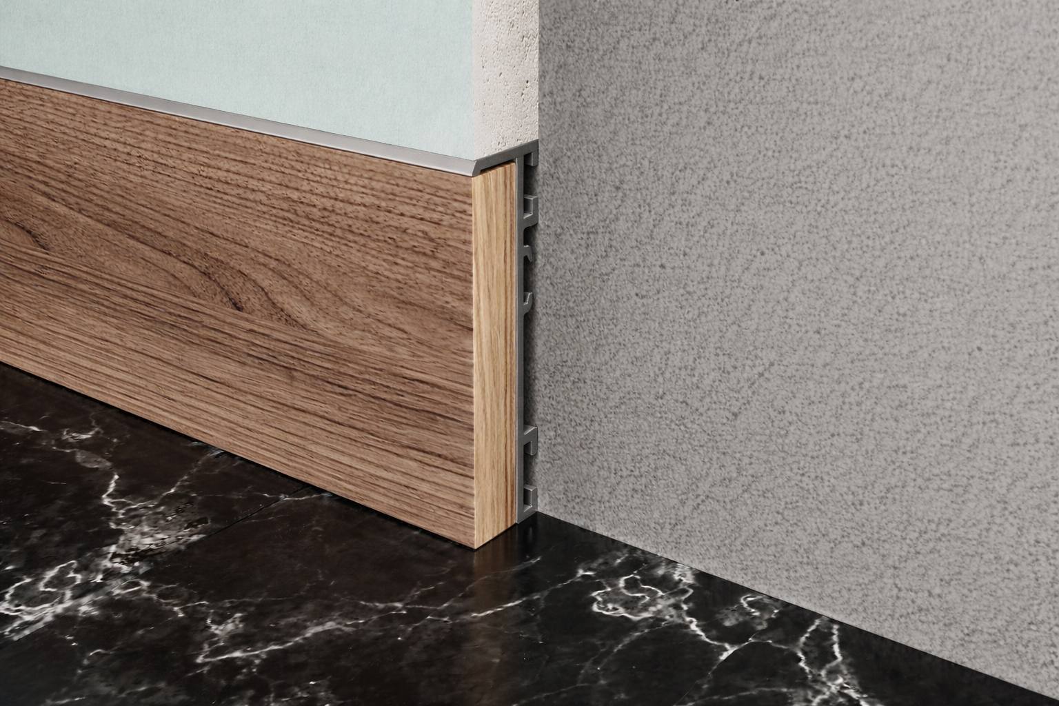 Алюминиевый плинтус Fezard ALP-G60