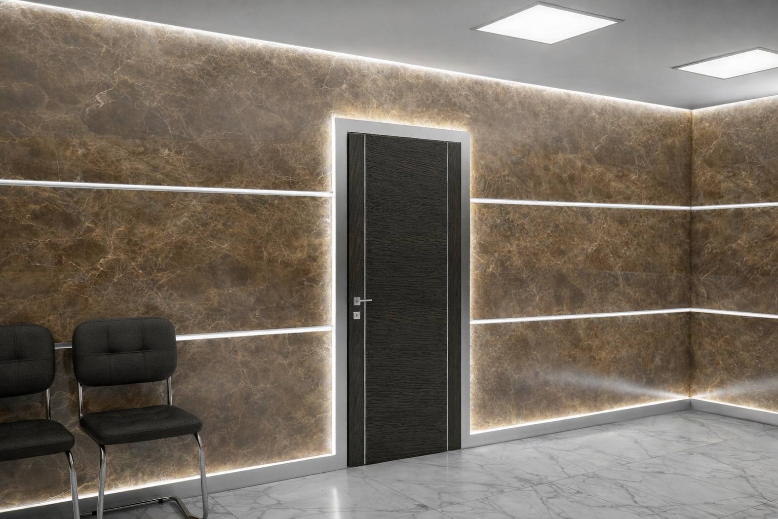 Алюминиевый плинтус Fezard ALP-G80-LA