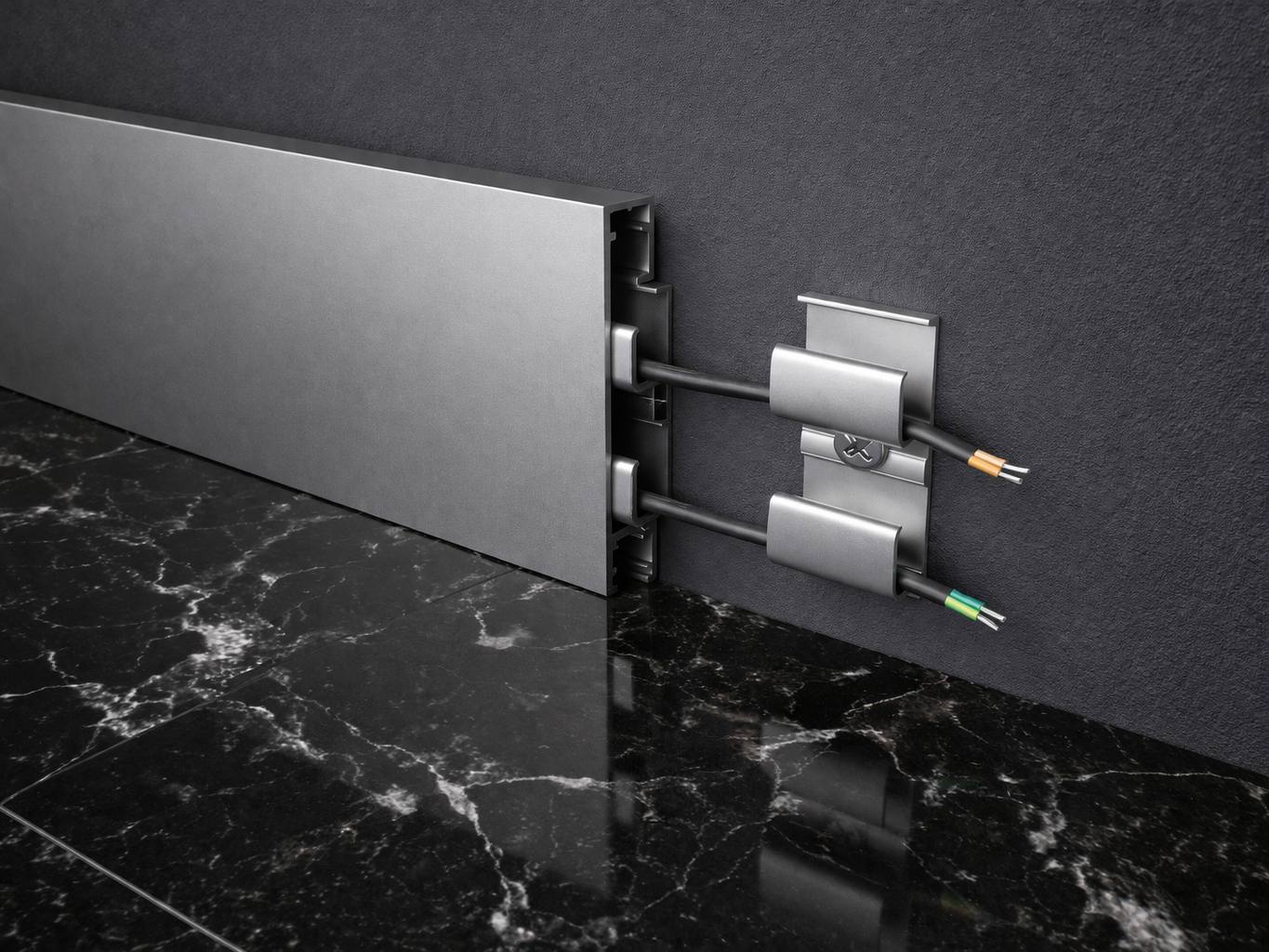 Алюминиевый плинтус Fezard ALP-C60 