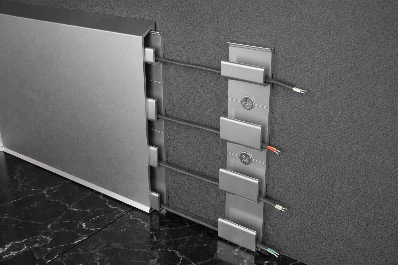 Алюминиевый плинтус Fezard ALP-C100