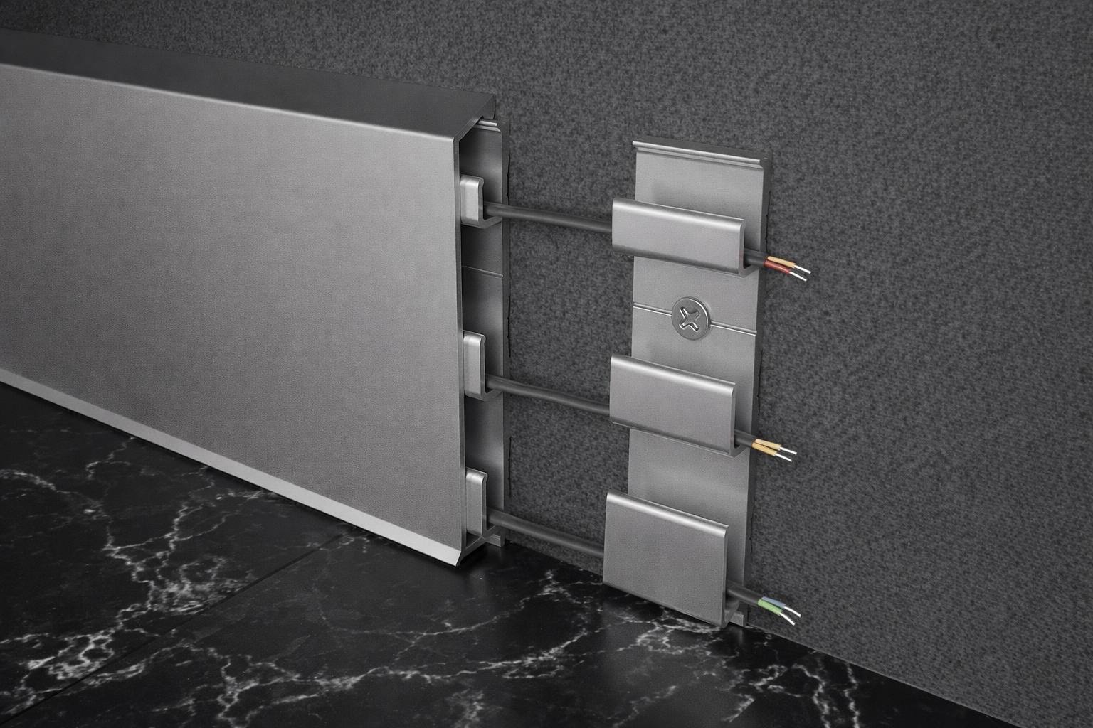 Алюминиевый плинтус Fezard ALP-C70