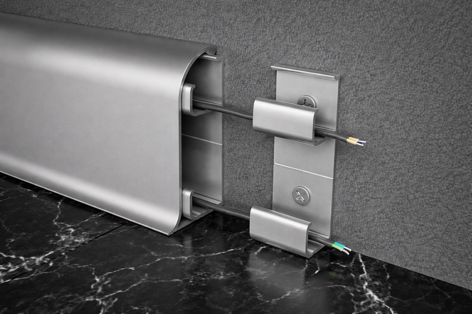 Алюминиевый плинтус Fezard ALP-C65