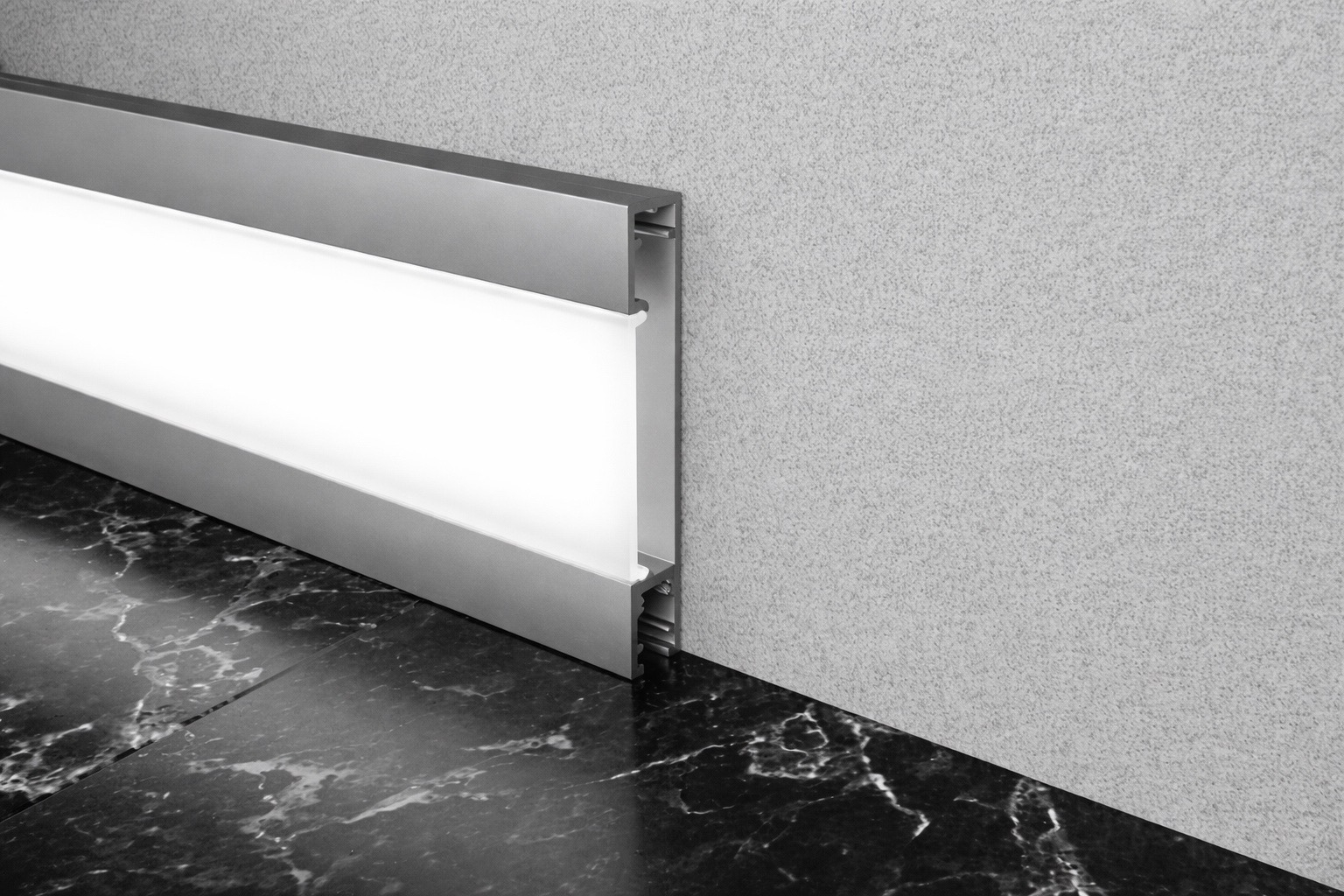 Алюминиевый плинтус Fezard ALP-C60-LF 