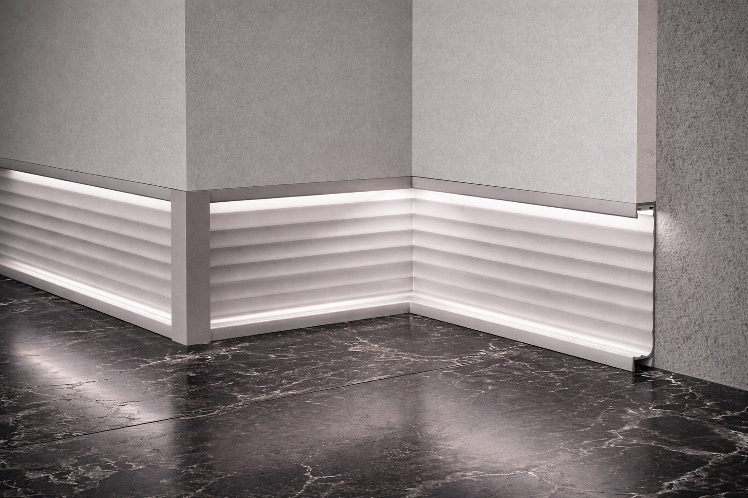 Алюминиевый плинтус Fezard ALP-G80-LI