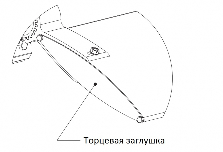 Заглушка алюминиевая для ламели Fezard LAM-Z200