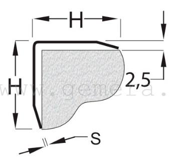 Профиль для плитки ST-V